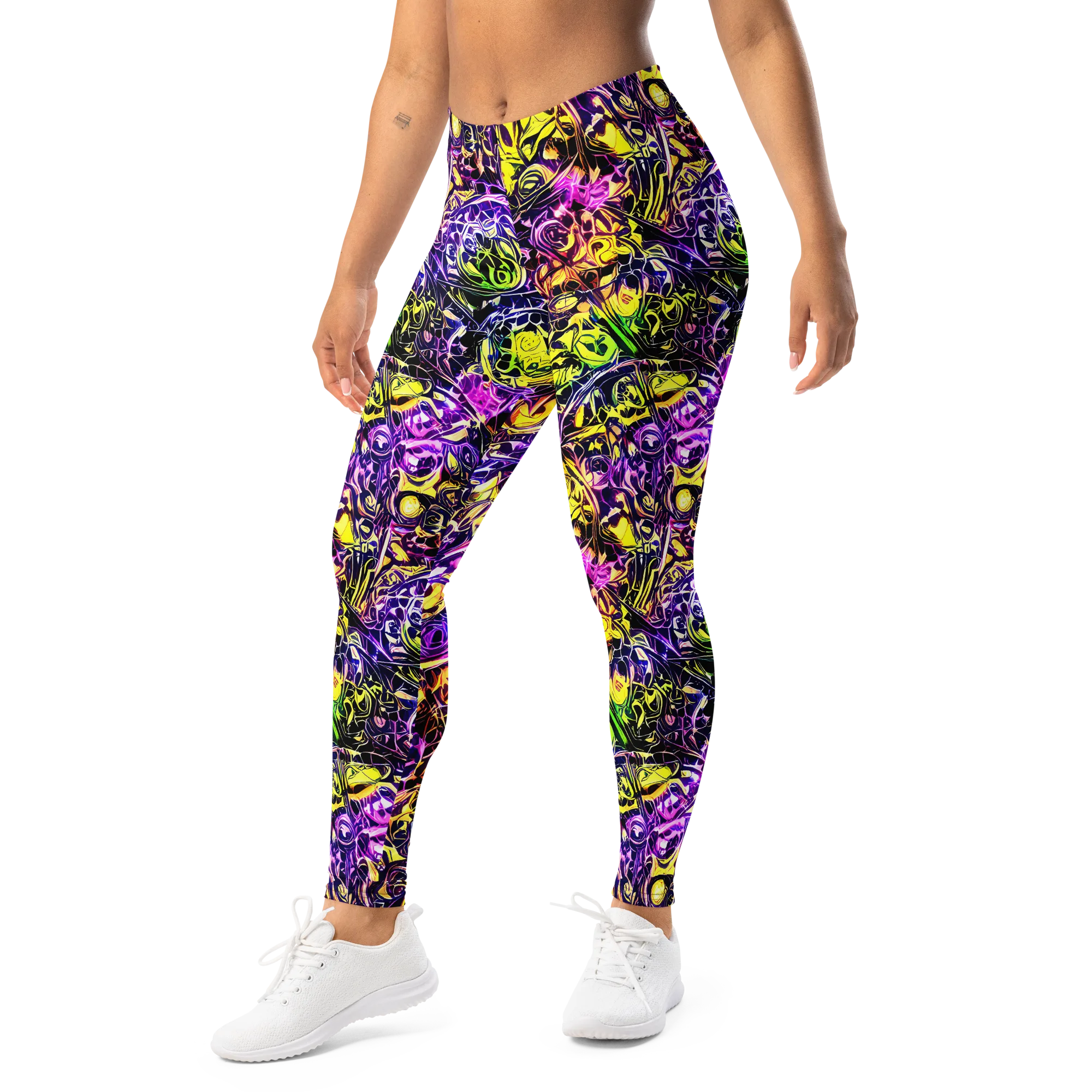 Psychedelic Prism on Leggings — Left Front