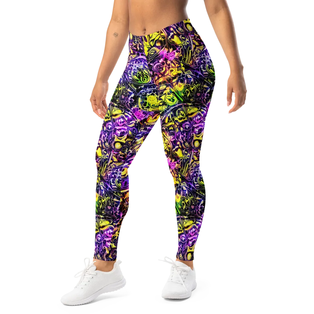 Psychedelic Prism on Leggings — Left Front