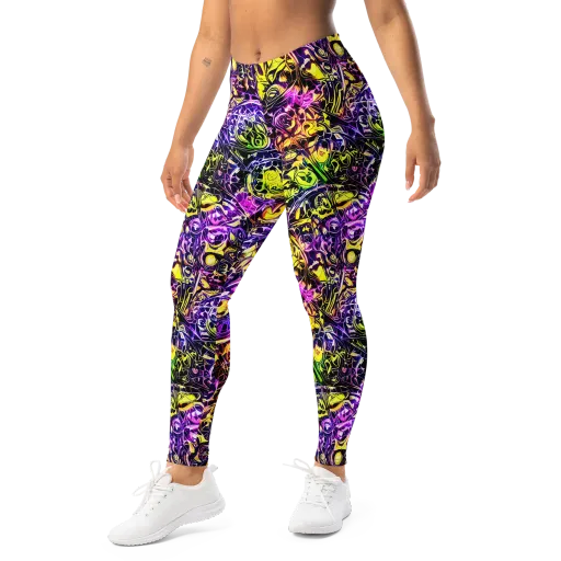 Psychedelic Prism on a Leggings
