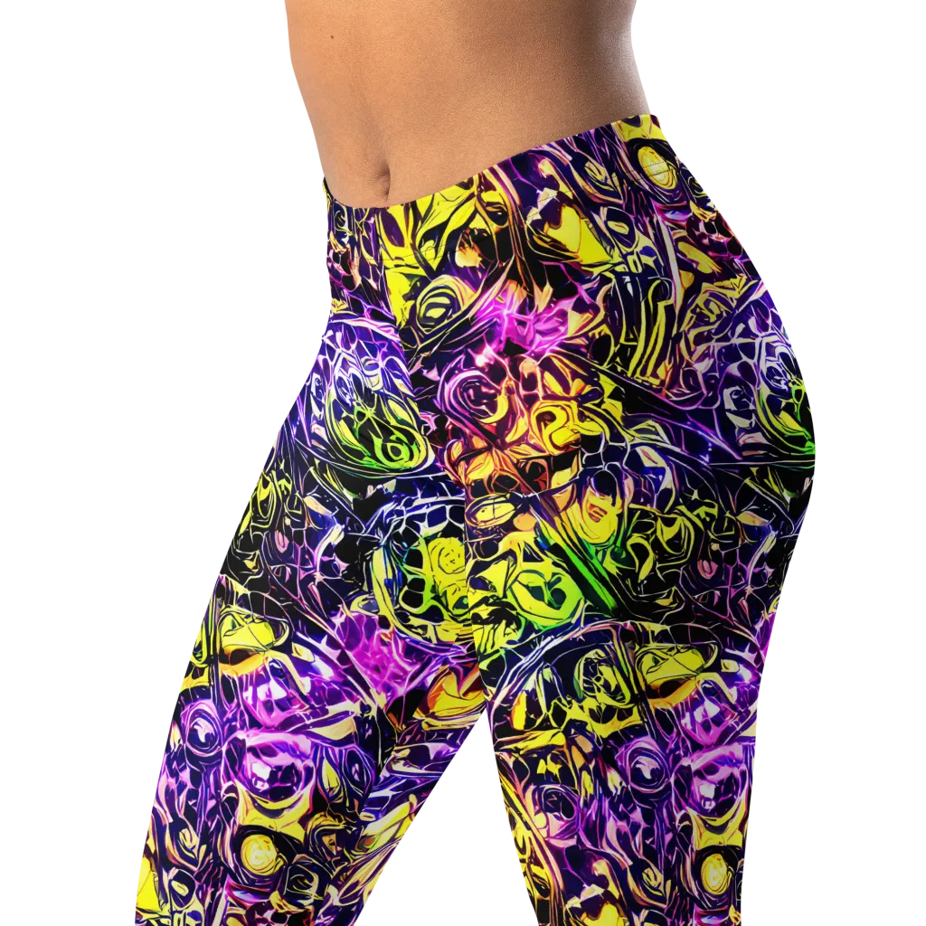 Psychedelic Prism on Leggings — Left Front