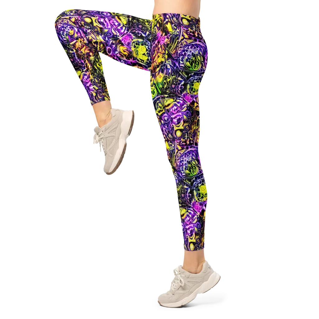 Psychedelic Prism on Leggings — Left
