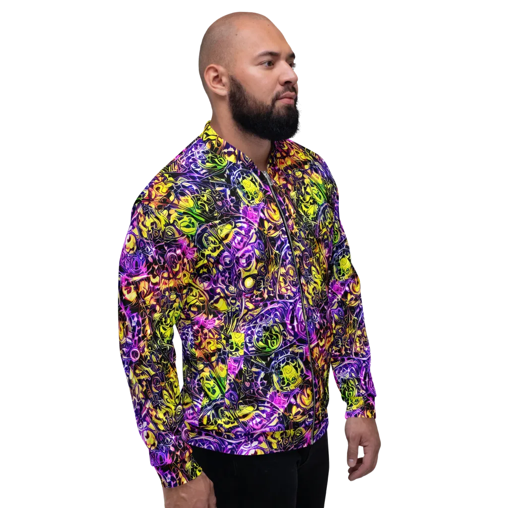 Psychedelic Prism on Bomber Jacket — Right