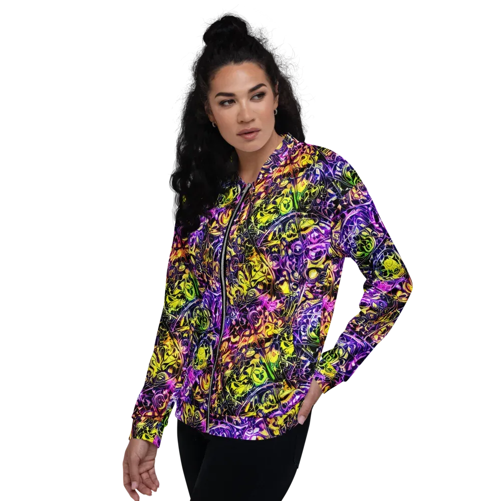 Psychedelic Prism on Bomber Jacket — Left