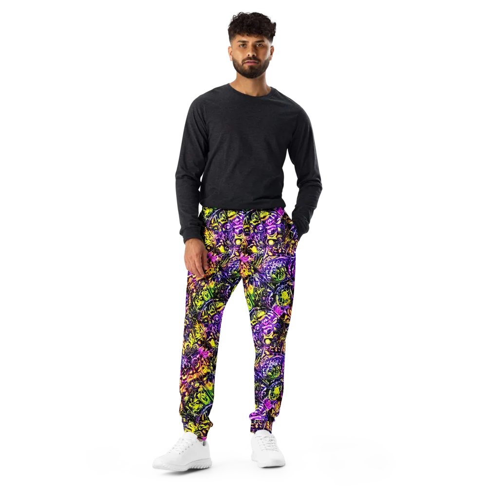 Psychedelic Prism on Men's Joggers — Front