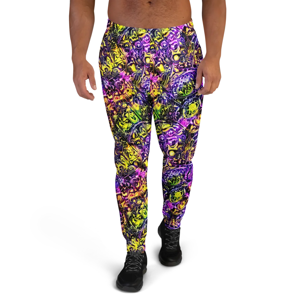 Psychedelic Prism on Men's Joggers — Front