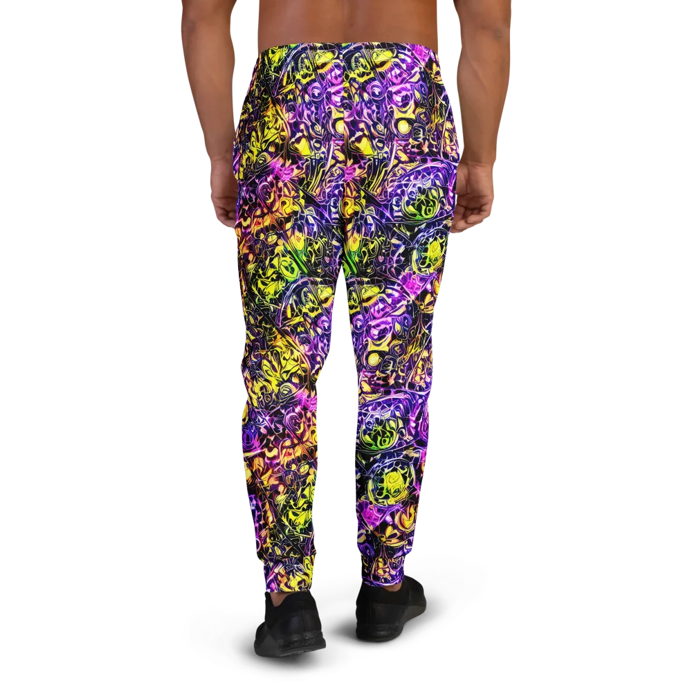 Psychedelic Prism on Men's Joggers — Back