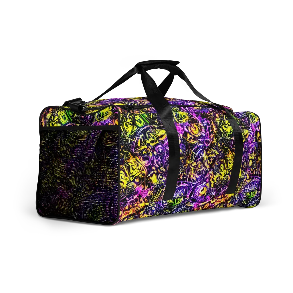 Psychedelic Prism on Duffle Bag — Right Front