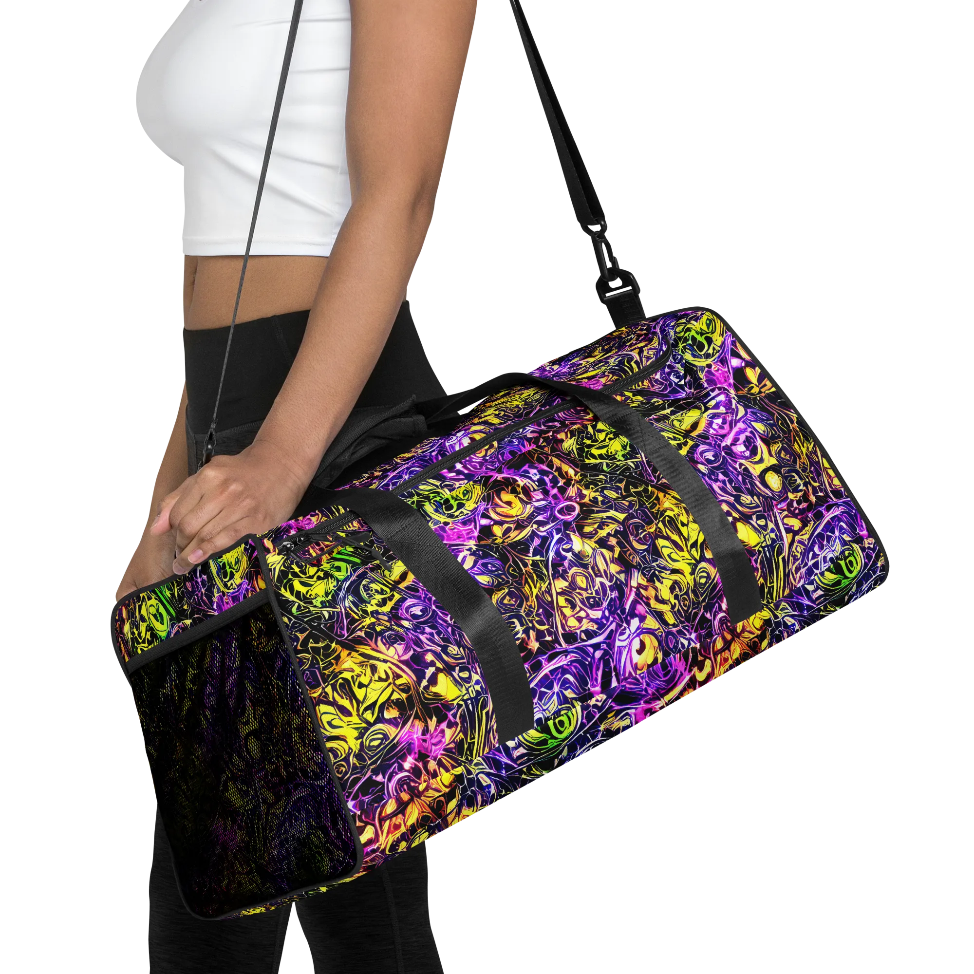 Psychedelic Prism on Duffle Bag — Front