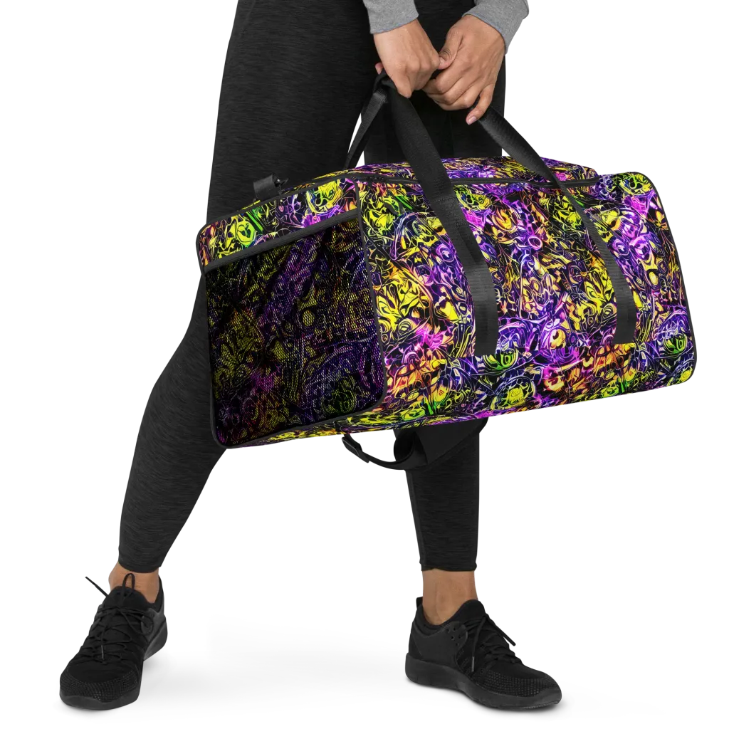 Psychedelic Prism on Duffle Bag — Right Front