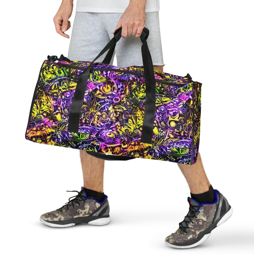 Psychedelic Prism on Duffle Bag — Front