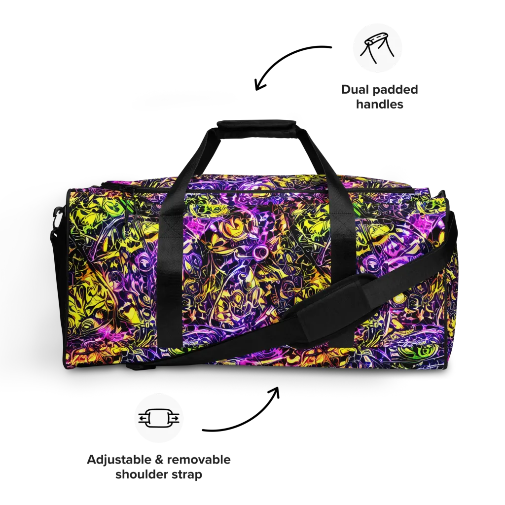 Psychedelic Prism on Duffle Bag — Front