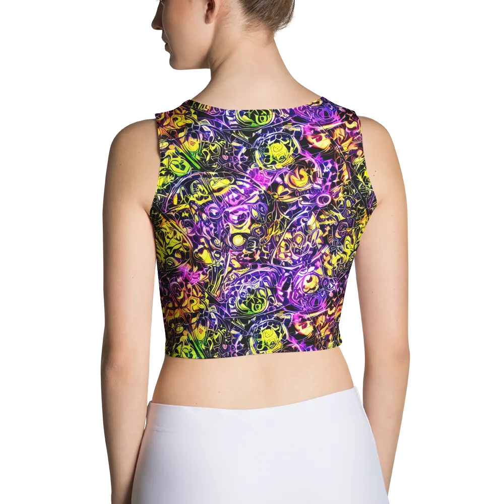 Psychedelic Prism on Crop Top — Back
