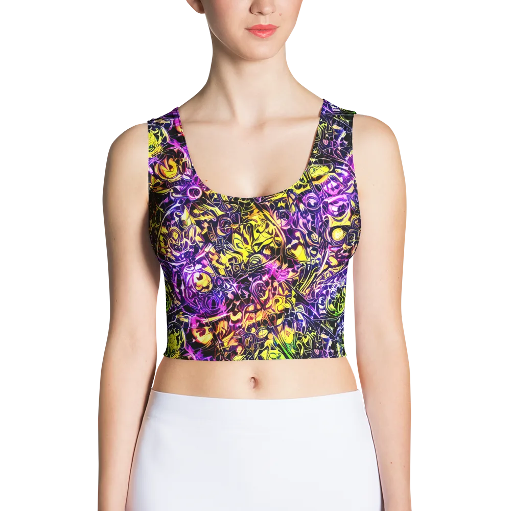 Psychedelic Prism on Crop Top — Front