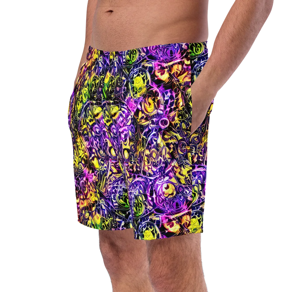Psychedelic Prism on Swim Trunks — Left Front