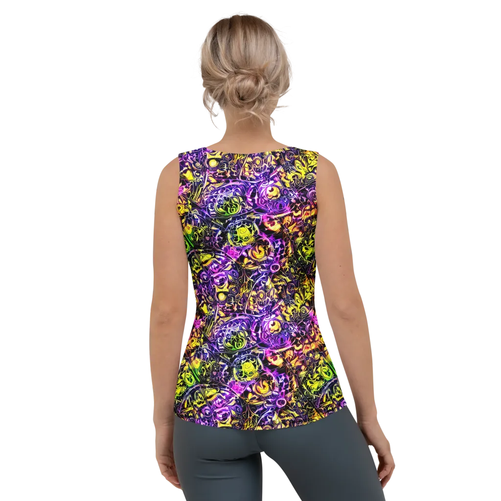 Psychedelic Prism on Women's Tank Top — Back