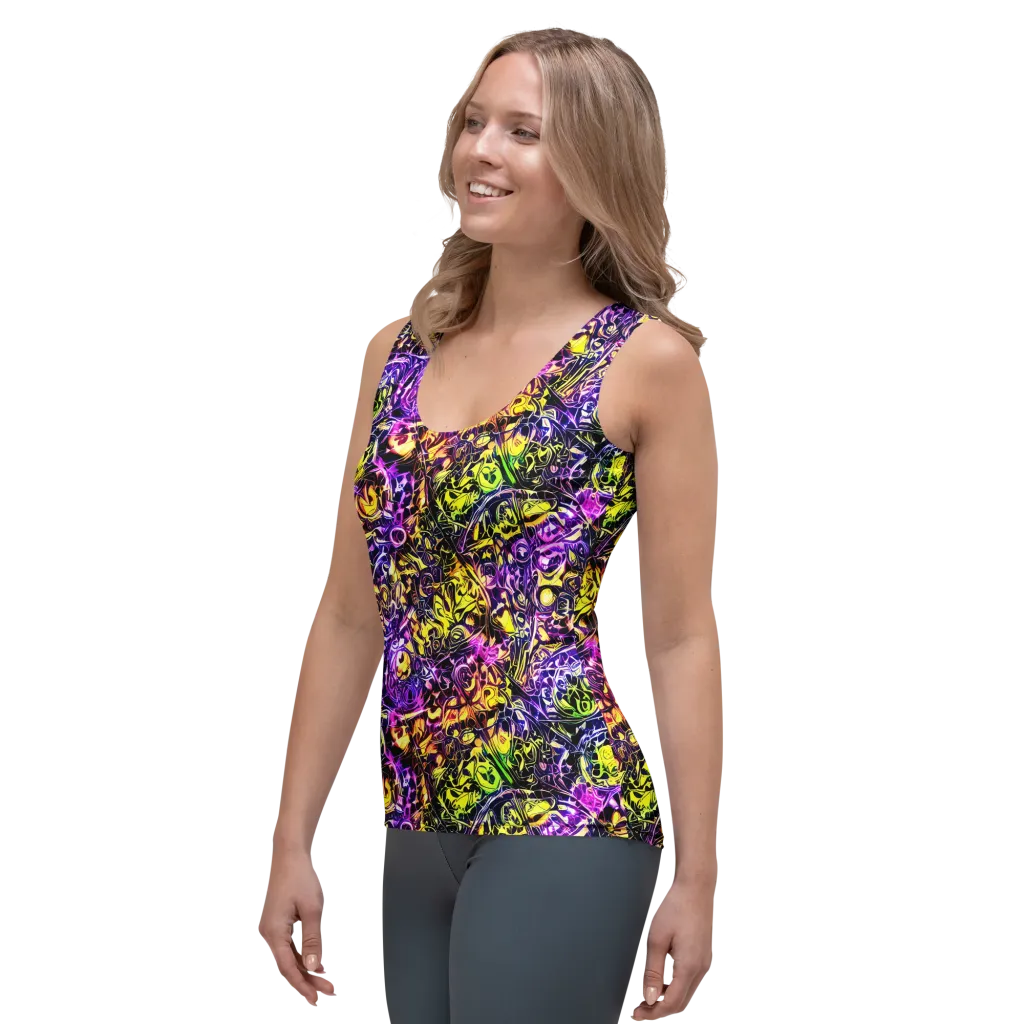 Psychedelic Prism on Women's Tank Top — Left Front