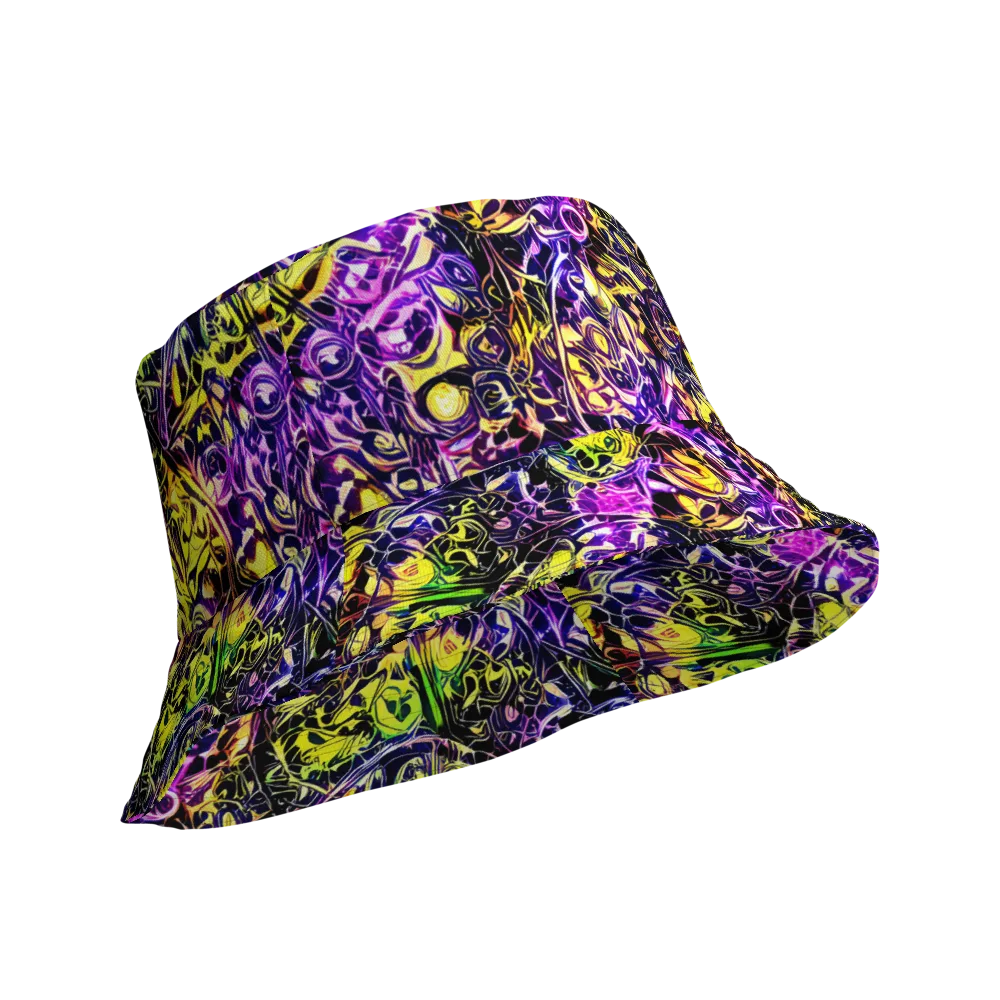 Psychedelic Prism on Reversible Bucket Hat — Product details Outside
