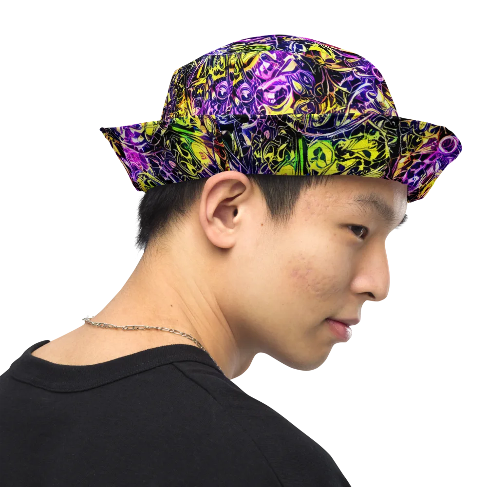 Psychedelic Prism on Reversible Bucket Hat — Right Outside