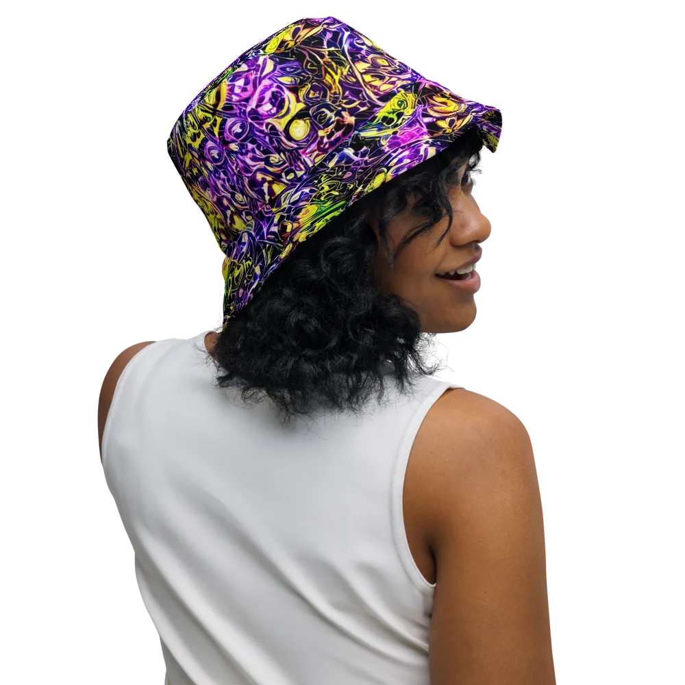 Psychedelic Prism on Reversible Bucket Hat — Right Outside