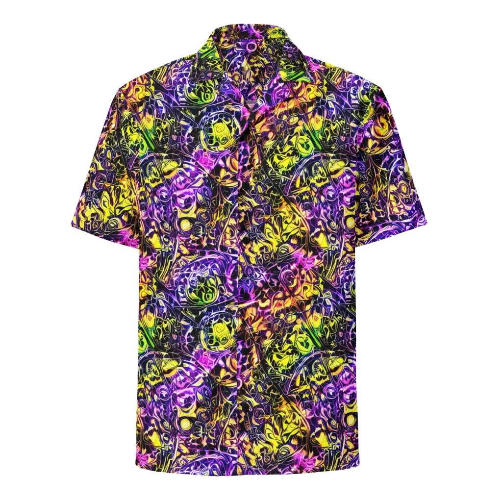 Psychedelic Prism on Button Shirt — Front
