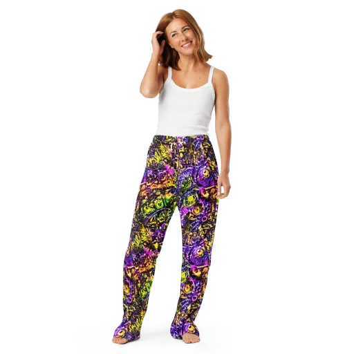 Psychedelic Prism on a Women's Pajama Pants