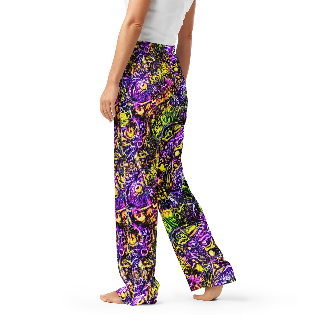 Psychedelic Prism on Women's Pajama Pants — Left