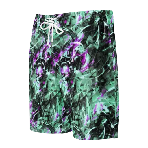 Amethyst Flux on a Men's Board Shorts