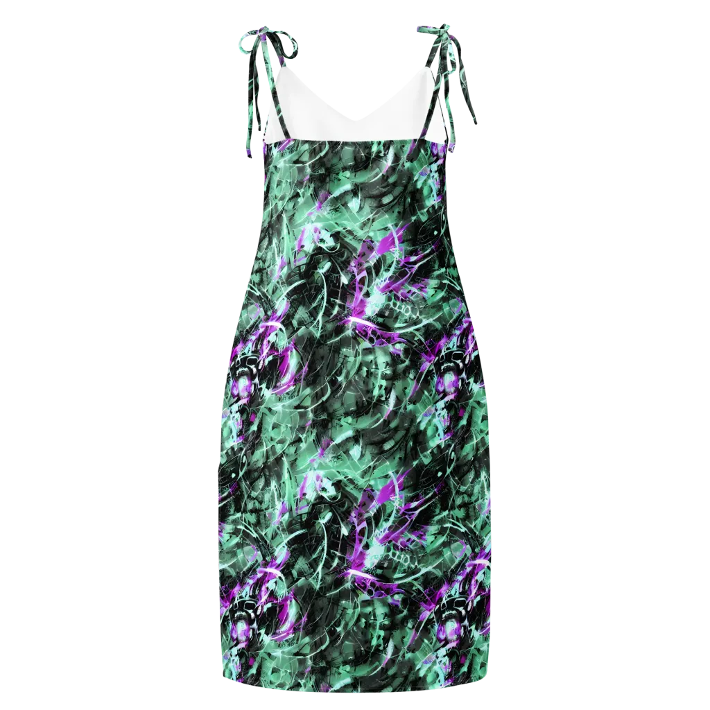 Amethyst Flux on Slip Dress — Back