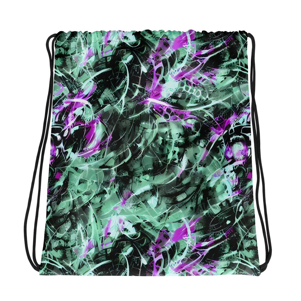 Amethyst Flux on Drawstring Bag — Photo