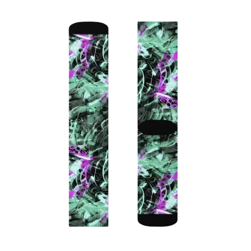 Amethyst Flux on a Socks