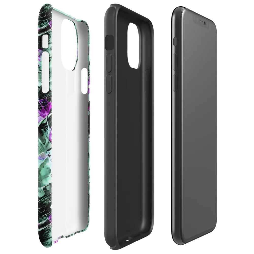 Amethyst Flux on Tough Case for iPhone® — Right