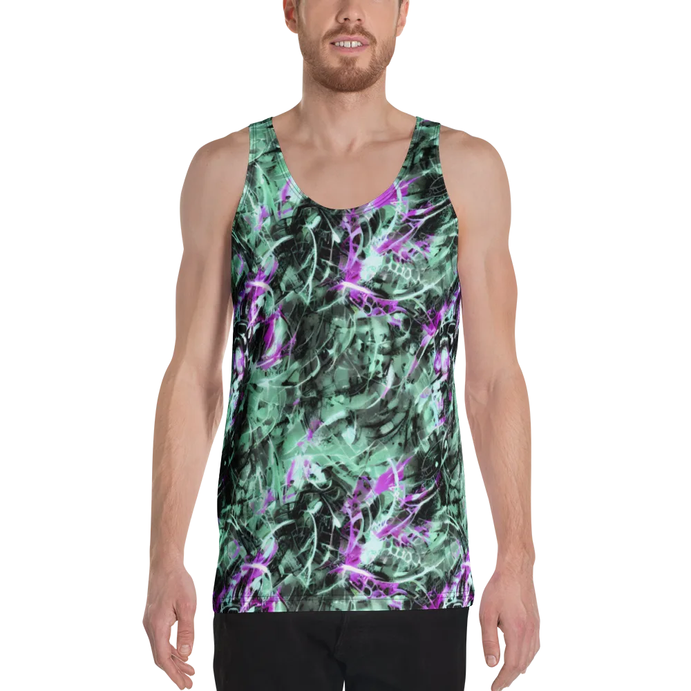 Amethyst Flux on Men's Tank Top — Front