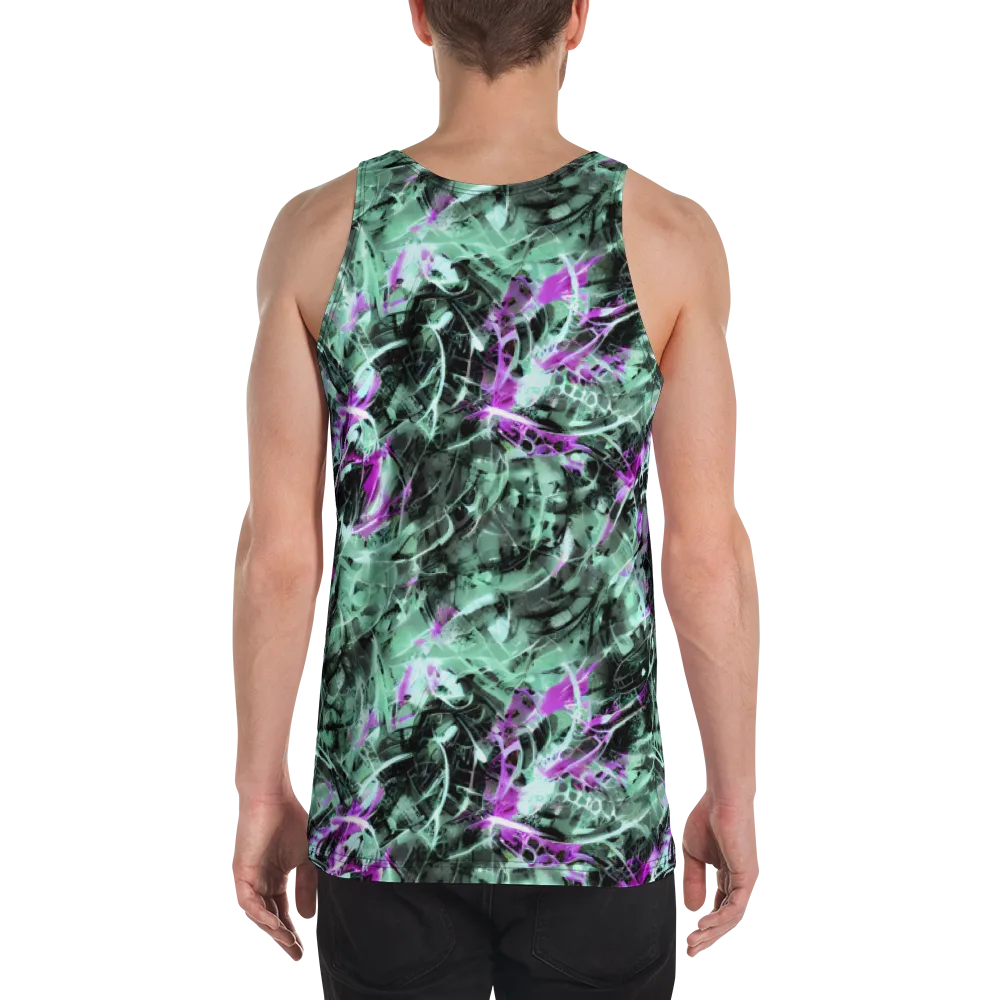 Amethyst Flux on Men's Tank Top — Back