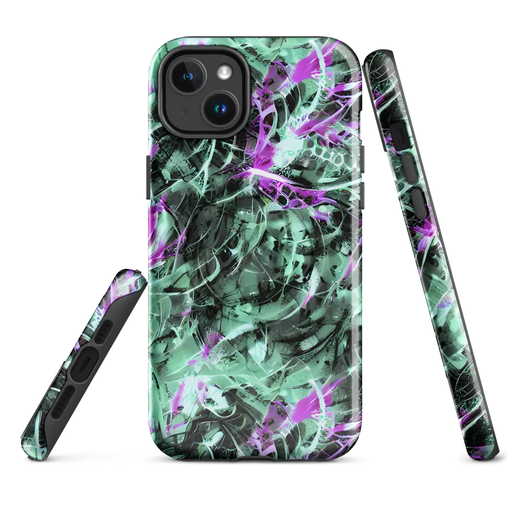 Amethyst Flux on MagSafe Tough Case for iPhone® — Front