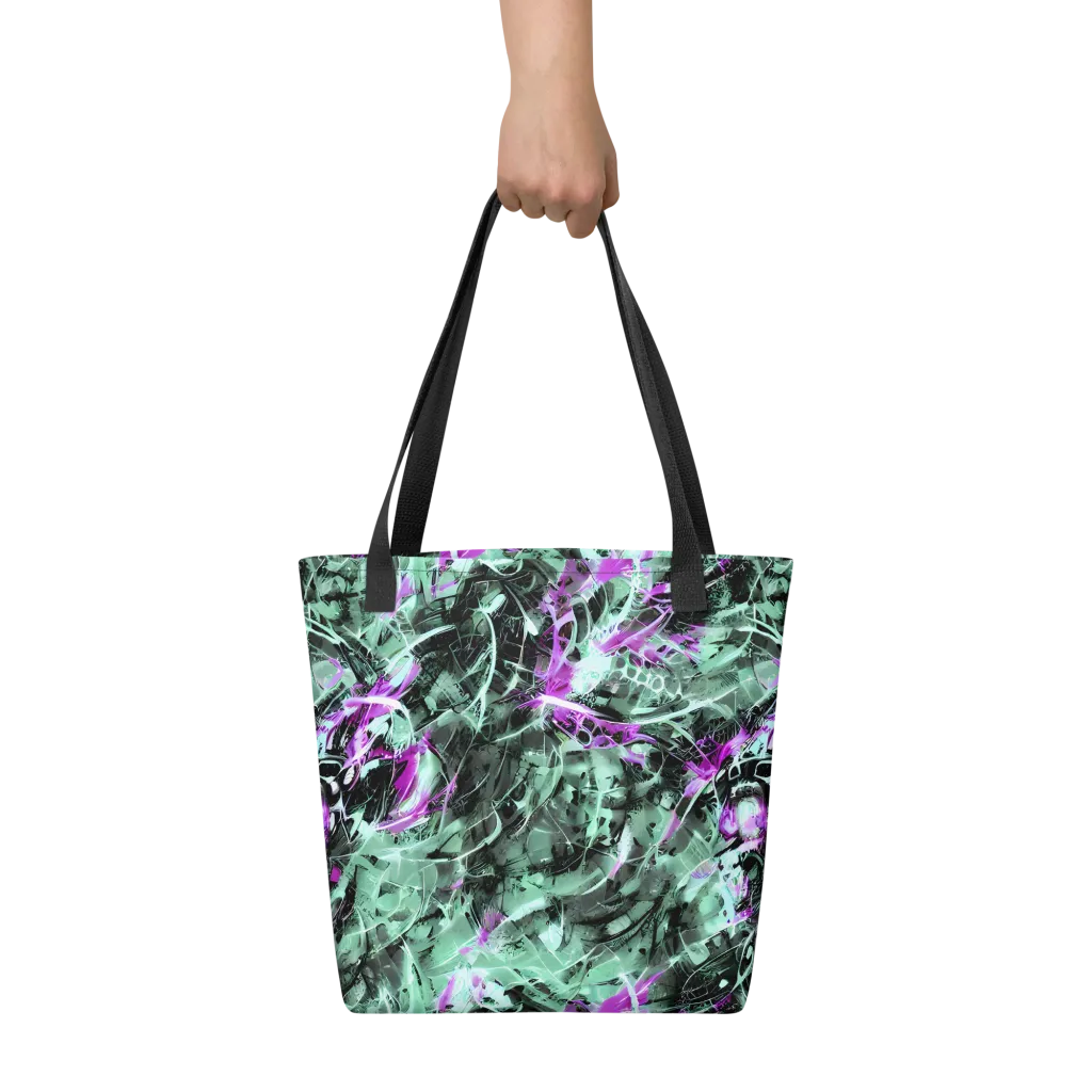 Amethyst Flux on Tote Bag — Front