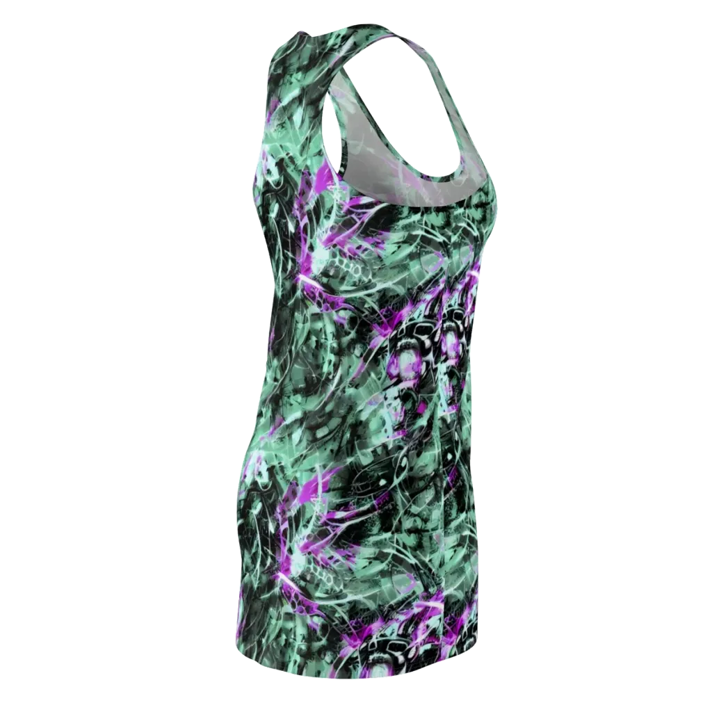 Amethyst Flux on Racerback Dress — Back Side