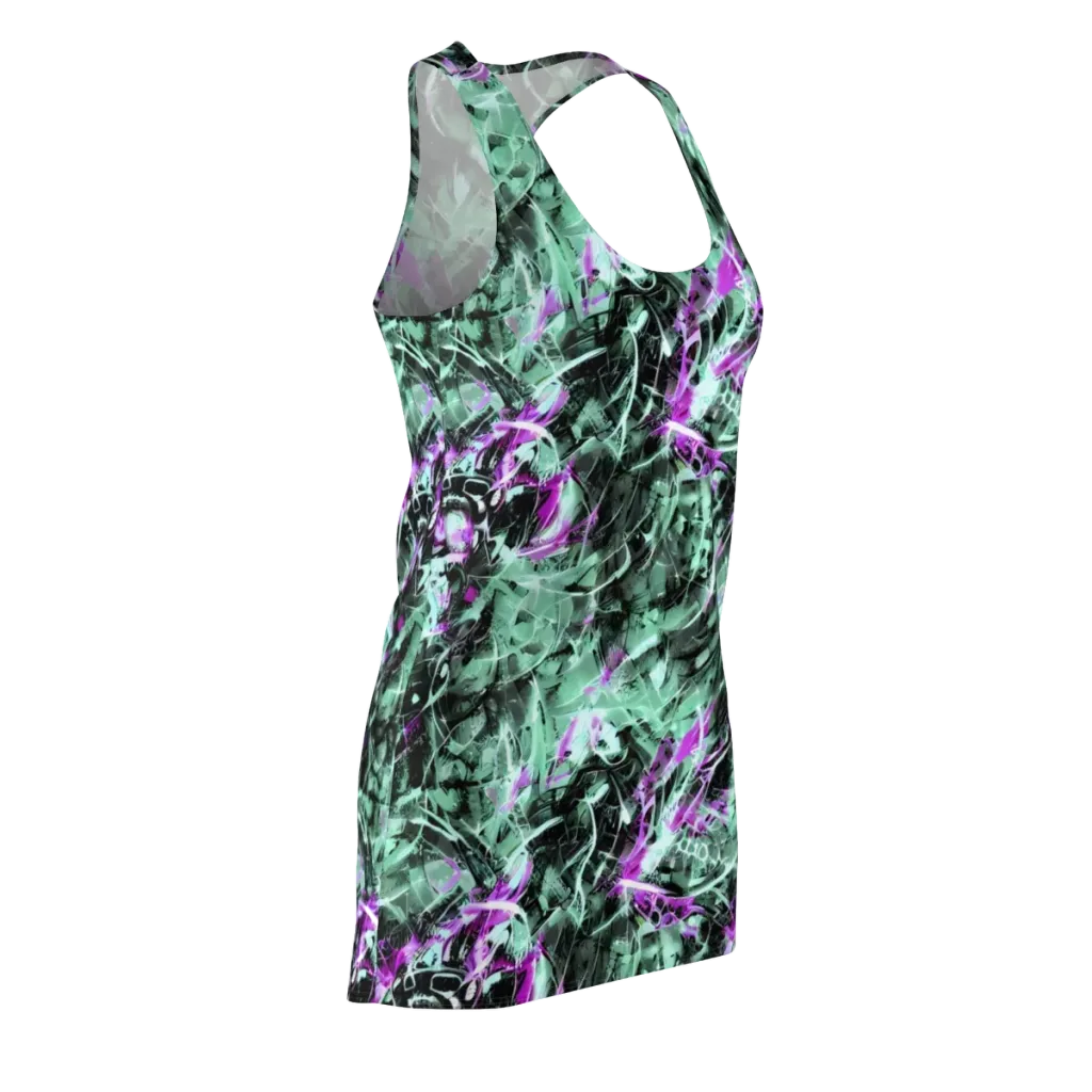 Amethyst Flux on Racerback Dress — Front Side