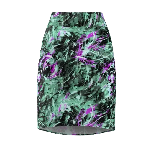 Amethyst Flux on a Pencil Skirt