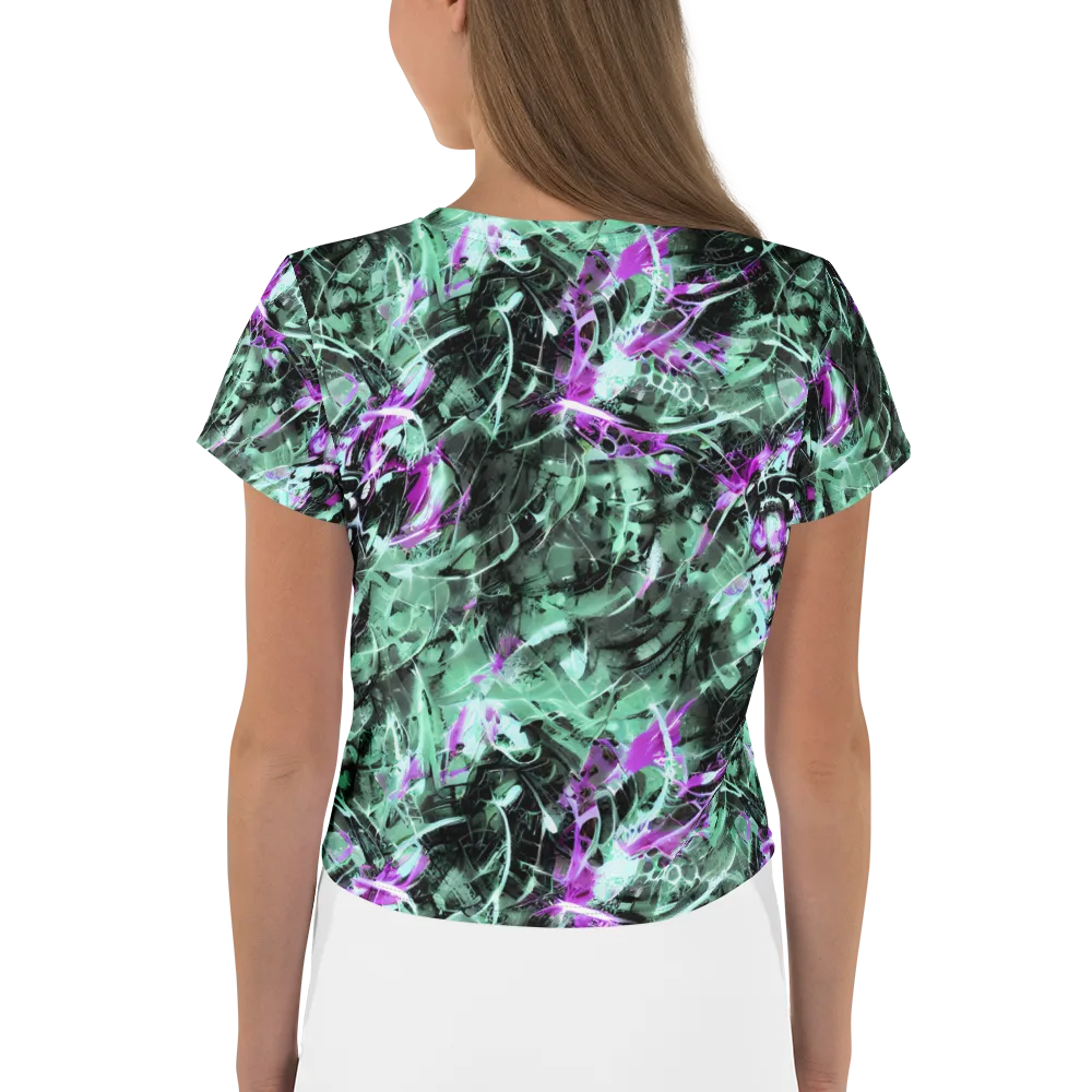 Amethyst Flux on Crop Tee — Back
