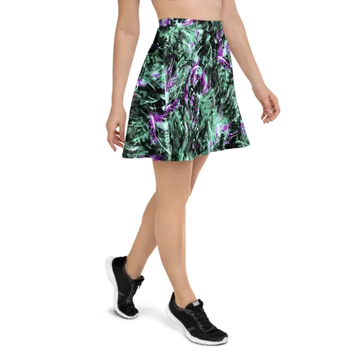 Amethyst Flux on a Skater Skirt