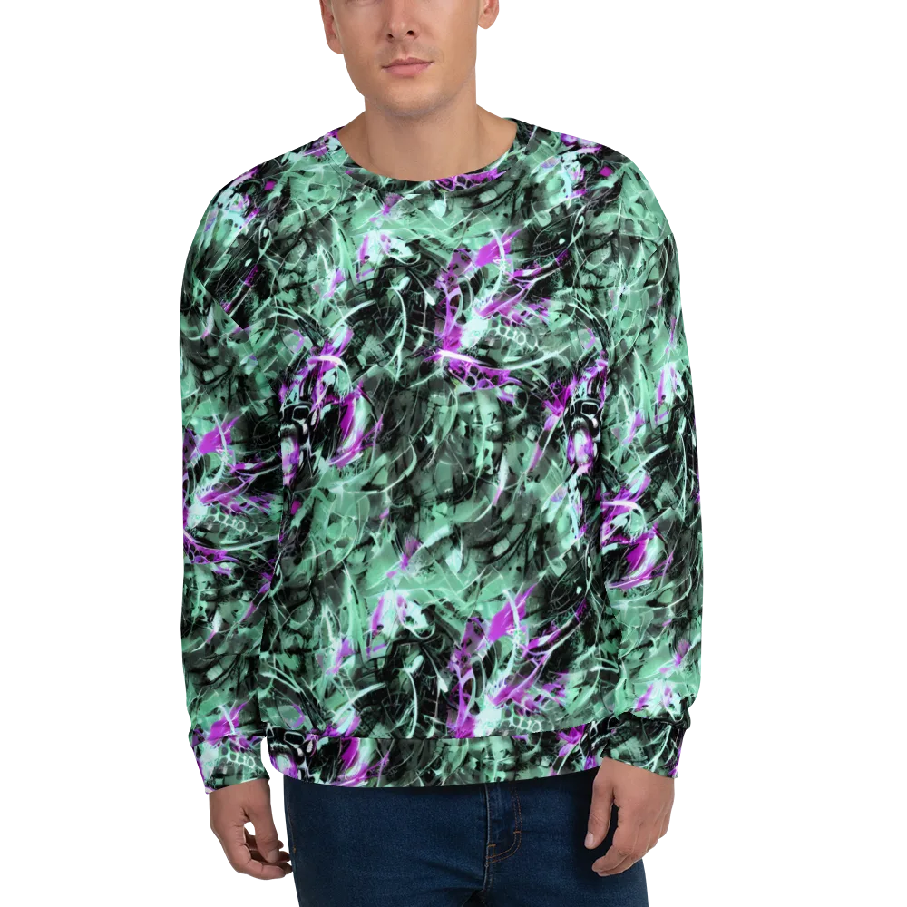 Amethyst Flux on Sweatshirt — Front
