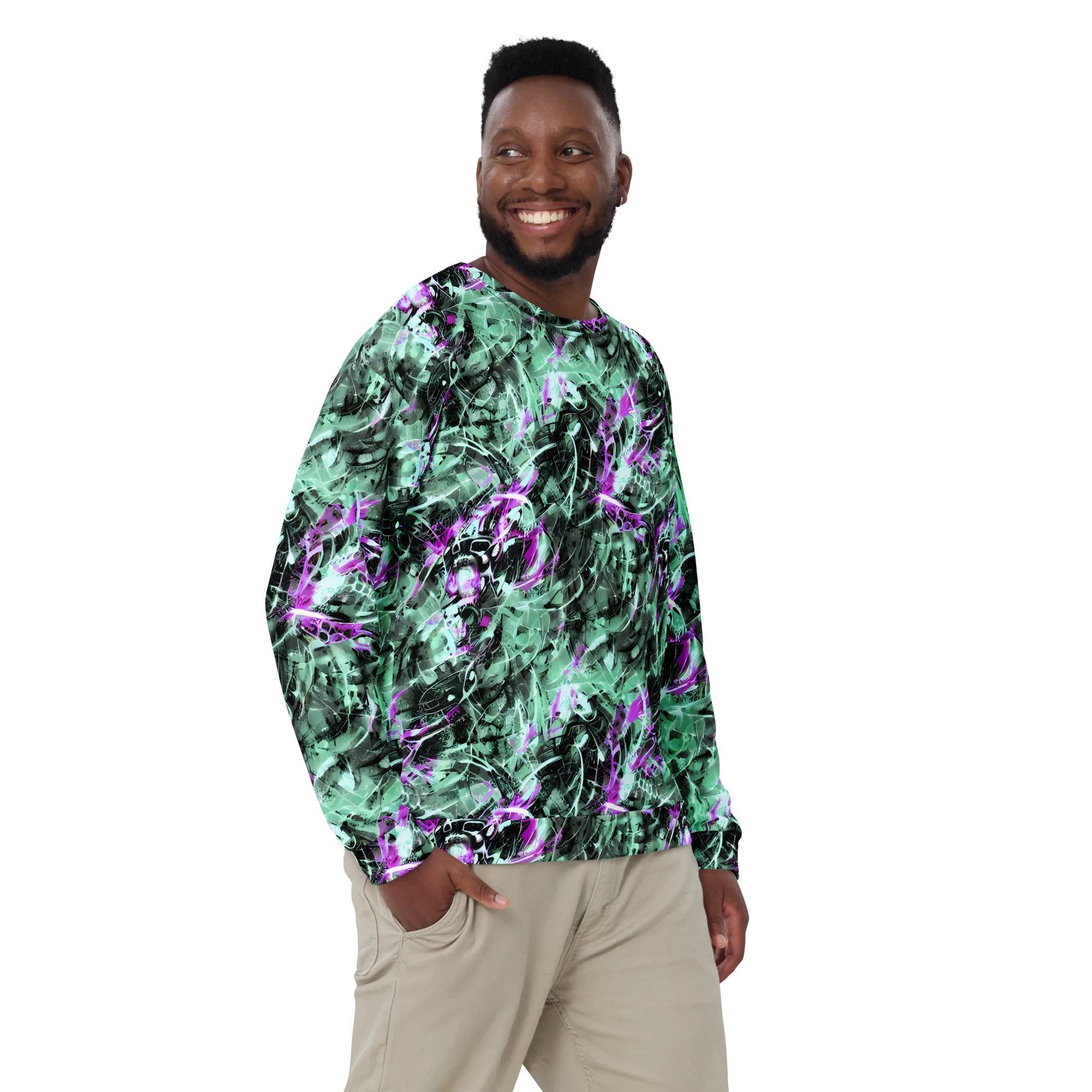 Amethyst Flux on Sweatshirt — Front
