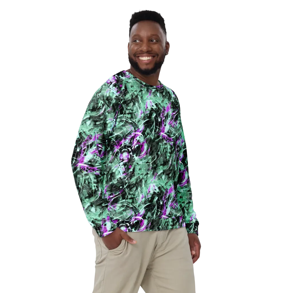 Amethyst Flux on Sweatshirt — Front