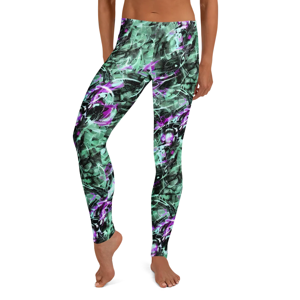 Amethyst Flux on Leggings — Front