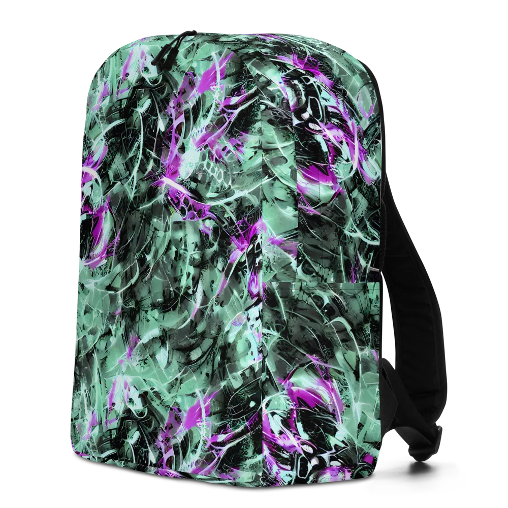 Amethyst Flux on Minimalist Backpack — Left