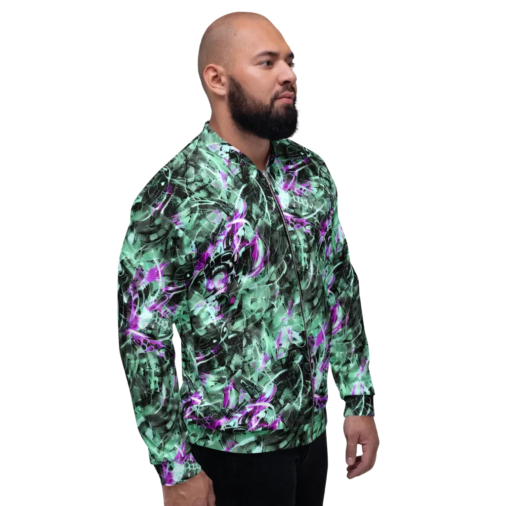 Amethyst Flux on Bomber Jacket — Right