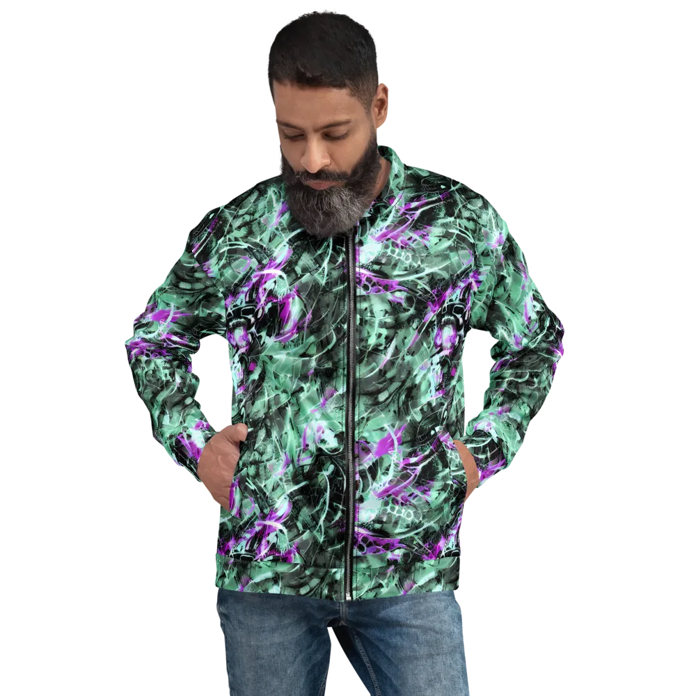 Amethyst Flux on Bomber Jacket — Front