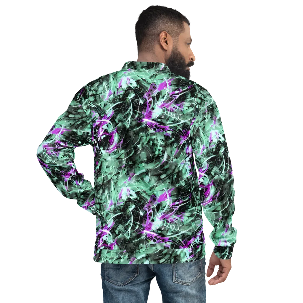 Amethyst Flux on Bomber Jacket — Back