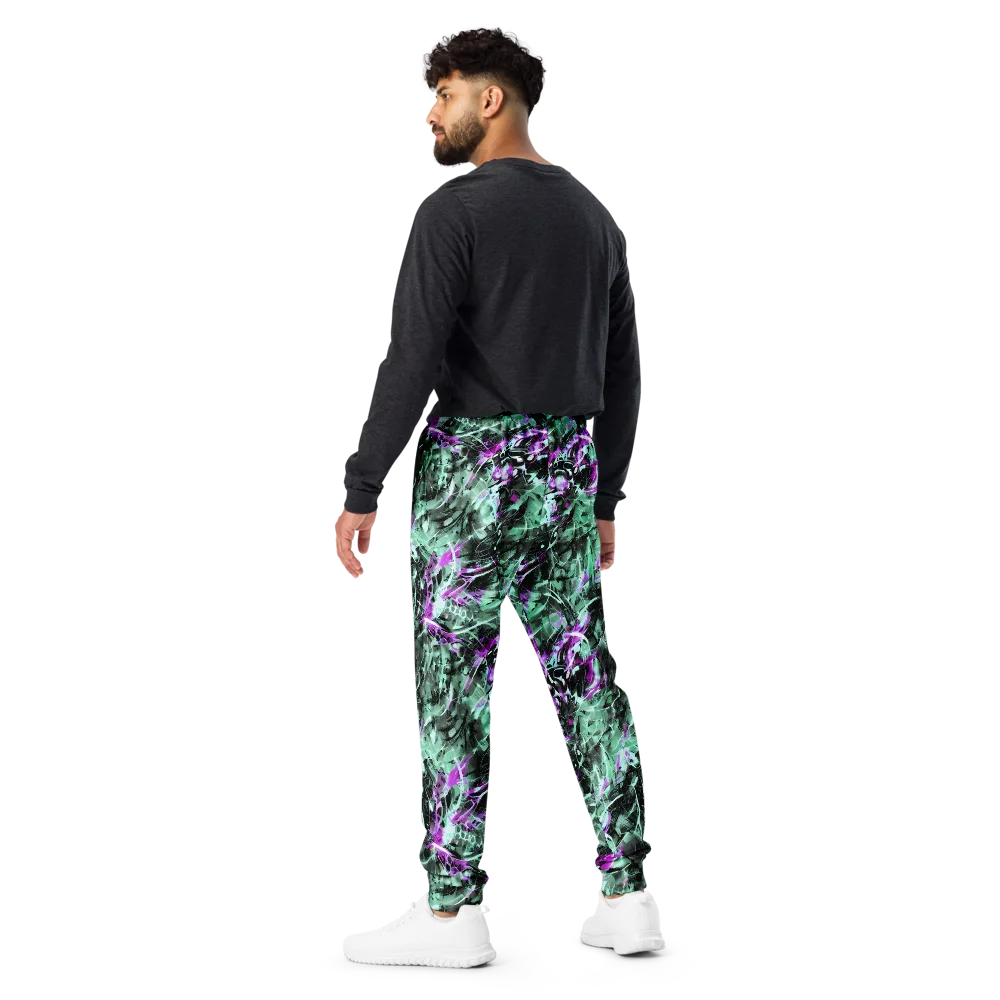 Amethyst Flux on Men's Joggers — Back