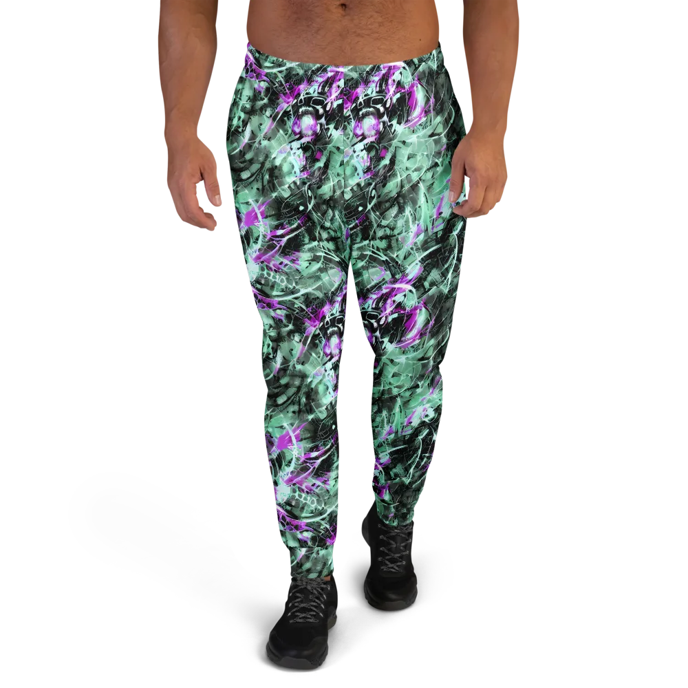 Amethyst Flux on Men's Joggers — Front